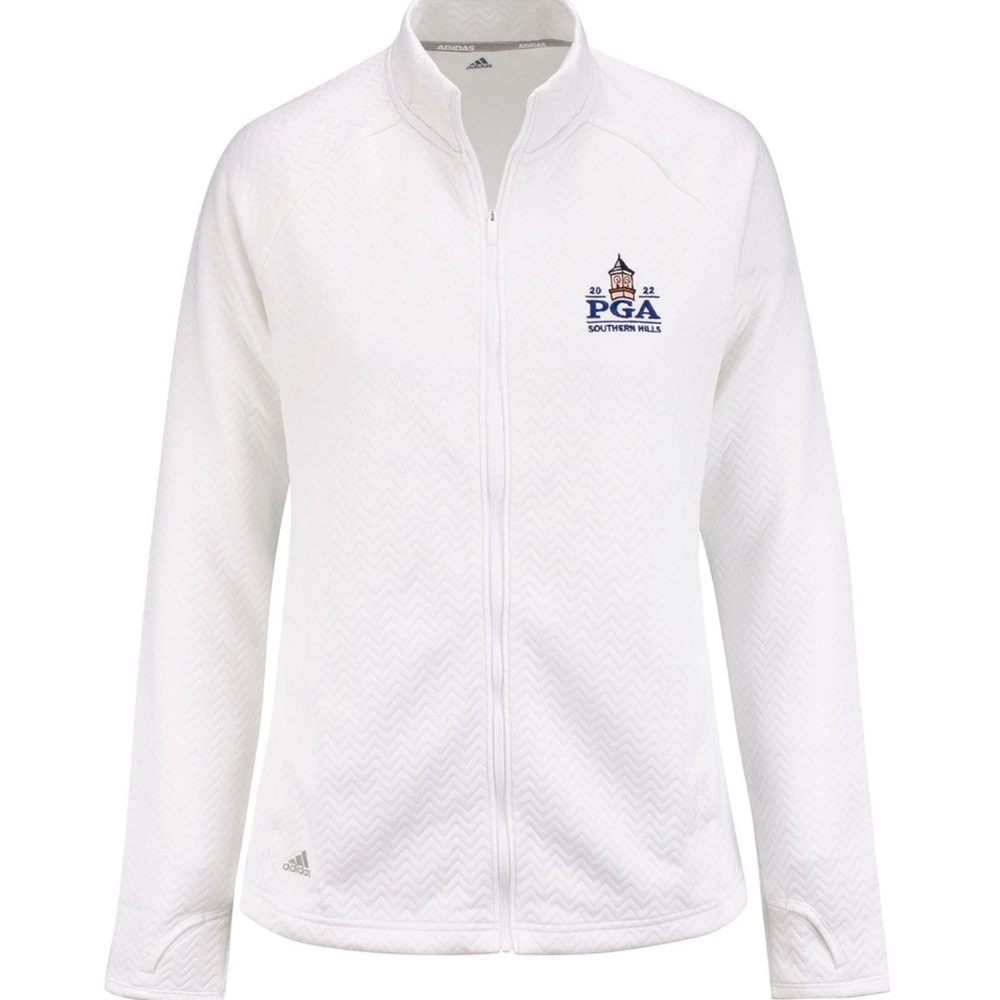 PGA Championship 2022 Ladies Adidas Textured Jacket - White